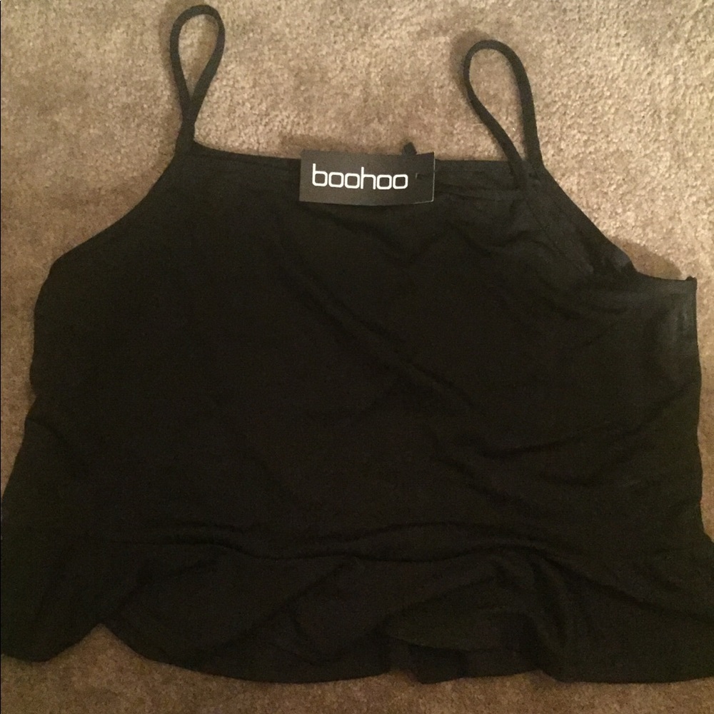 Plus size peplum croptop